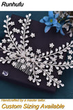 Runhufu HP263 Bridal Hair Comb Handmade Rhinestone Bride Headpieces Women Hair Pins Party Wedding Hair Accessories Headwear