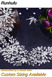 Runhufu HP311 Wedding Hair Comb for Bride Woman Headwear Rhinestone Bridal Hair Ornaments Wedding Headpiece Hair Accessories