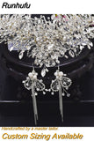 Runhufu Luxury Headpiece for Bride Rhinestone Crown Wedding Tiaras Bridal Hair Accessories Women Tiara Pageant Headband HP385