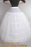 Runhufu New 3 Rings Petticoat For Wedding Dress Elastic Band Lace Up Can Be Adjustable Wedding Accessories 12 Styles Available