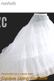 runhufu Long Train Petticoat Slim Wedding Dress Crinoline Bridal COS Cheap Sexy Enaguas enaguas wedding dress hoops