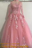 runhufu Illusion Sky Blue Quinceanera Dress Floor Length Sweet High Neck For Party Luxury Embroidery Ball Gown Prom Dress Plus Size
