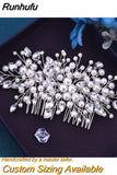 Runhufu HP42 Pearls Woman Comb Wedding Headwear for Party Bride Hair Accessories Bridal Headpiece Bridesmaids Hair Clip