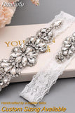 Runhufu Wedding Garter Rhinestone Sexy Garters Women/Female/Bride Thigh Ring Bridal Lace Leg Ring Loop Bride Keepsake THS464