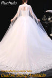 Runhufu Dress 2023 New Elelgant Court Train Lace Embroidery Princess Vintage Wedding Dresse Plus Szie Wedding Gowns