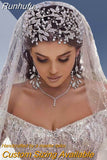 Runhufu Luxury Bridal Hair Tiara Rhinestone Headband Handmade Wedding Hair Accessories Women Headdress Pageant Headpiece HP398