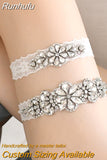 Runhufu Wedding Garter Rhinestone Sexy Garters Women/Female/Bride Thigh Ring Bridal Lace Leg Ring Loop Bride Keepsake THS464