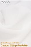 Runhufu Appliques Short Wedding Dresses For Women 2023 A-Line Satin Tea-Length Cap Sleeve V-Neck Button Civil Vintage Bridal Gown
