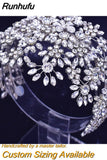 Runhufu HP399 Vintage Bridal Crown And Tiara Shining Crystal Wedding Headband Bridal Hair Accessories Luxury Wedding Jewelry