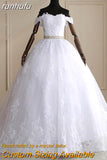 runhufu Train Ball Gown Belted Wedding Dresses 2023 Bridal Dress Off Shoulder Vestidos De Novia Robe De Mariee