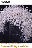 Runhufu Luxury Headpiece for Bride Rhinestone Crown Wedding Tiaras Bridal Hair Accessories Women Tiara Pageant Headband HP385