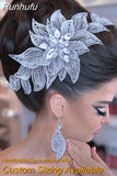 Runhufu HP455 Bridal Hair Accessories Rhinestone Wedding Head Piece Women Headband Princess Headdress Crystal Bride Headwear