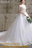 Runhufu The Shoulder Wedding Dress 2023 New Bride Dresses Simple Wedding Gowns Plus Size Vestido De Noiva