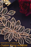 Runhufu HP256A Rhinestones Bridal Headpiece for Wedding Leaf Headband Hair Accessories Bridesmaid Headdresses Bride Headdress