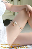 Runhufu Wedding Garter Rhinestone Sexy Garters Women/Female/Bride Thigh Ring Bridal Lace Leg Ring Loop Bride Keepsake THS464