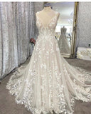 runhufu Vestido Boho Chic Wedding Dress Vintage Lace Appliques Zipper Back Bridal Gowns 2023 Vestido Largo Boda