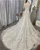 runhufu Vestido Boho Chic Wedding Dress Vintage Lace Appliques Zipper Back Bridal Gowns 2023 Vestido Largo Boda