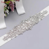 Runhufu S26 Silver Bridesmaids Belt Bridal Belts and Sashes Womens Rhinestone Belts for Black Formal Dresses Wedding Dress Belt