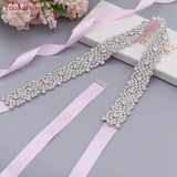 Runhufu S28B Wedding Dress Belt Rhinestones Bridal Belt Diamond Wedding Dress Belt Crystal Wedding Sash for Wedding Dress