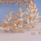 Runhufu SH353 Sparkly Skinny Belt Gold Leaf Wedding Belt with Pearls Womens Formal Belts Wedding Waist Belt Jeweled Dress Belt