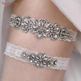 Runhufu Wedding Garter Rhinestone Sexy Garters Women/Female/Bride Thigh Ring Bridal Lace Leg Ring Loop Bride Keepsake THS464