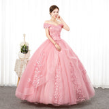 runhufu Off The Shoulder Quinceanera Dresses Robe De Bal Ball Gown Vintage Quinceanera Dresses Plus Size Vestidos De 15