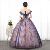 runhufu Dress 2023 Luxury Party Prom Formal Dress Short Sleeve Floor-length Ball Gown Vintage Quinceanera Dresses