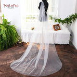 Runhufu G33 Wedding Cape Bridal Shawl White Tulle Long Cape Cloak Shawl Shrugs Women Party Jackets Wedding Accessories