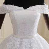 runhufu Dress 2023 The Elegant Boat Neck Ball Gown Off The Shoulder Princess Luxury Lace Embroidery Wedding Dresses