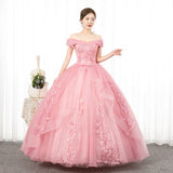 runhufu Off The Shoulder Quinceanera Dresses Robe De Bal Ball Gown Vintage Quinceanera Dresses Plus Size Vestidos De 15