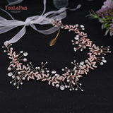 Runhufu HP233 Crystal Wedding Hair Accessories Rhinestone Headband Flower Girl Hair Pieces Women Tiara Bridal Hair Jewelry