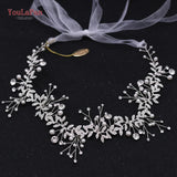 Runhufu HP233 Crystal Wedding Hair Accessories Rhinestone Headband Flower Girl Hair Pieces Women Tiara Bridal Hair Jewelry