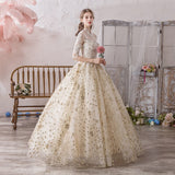 runhufu Dress 2023 Muslim Half Sleeve High Neck Lace Up Ball Gown Princess Champagne Vintage Wedding Dresses Hs778