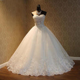 runhufu Quality See Through Sexy Strapless Lace Up Wedding Dresses 2023 Ball Gowns Vestidos De Novia Plus Size Customized Dress