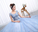 runhufu with Crystal Color Yarn Girls Wedding Dress 2023 New Fashion Flowers Female Art Exam Gowns Part Dress Vestidos De Novia