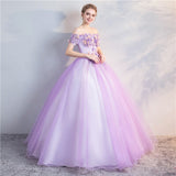 runhufu Dresses 2023 New The Party Prom Short Sleeve Off The Shoulder Ball Gown Sweet Floral Print Vestidos Debutantes 2