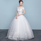 runhufu Dress 2023 New Cheap Boat Neck Ball Gown Off The Shoulder Princess Wedding Dresses Plus Size Vestido De Noiva