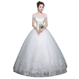 runhufu Dress 2023 New Cheap Boat Neck Ball Gown Off The Shoulder Princess Wedding Dresses Plus Size Vestido De Noiva