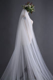 Runhufu Cathedral Veil With Lace Edge Fashion Wedding Veil Luxury Bridal Veils