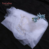 Runhufu G33 Wedding Cape Bridal Shawl White Tulle Long Cape Cloak Shawl Shrugs Women Party Jackets Wedding Accessories