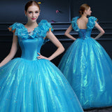 runhufu Sky Blue Quinceanera Dresses Sweetheart Satin Quinceanera Plus Size Ball Gown Vestidos De Quinceaneras