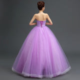 runhufu New Flower Quinceanera Dresses Sexy Strapless Party Prom Dress Plus Size Ball Gown Vestidos De 15 Custom Made Robe De Bal