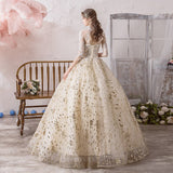 runhufu Dress 2023 Muslim Half Sleeve High Neck Lace Up Ball Gown Princess Champagne Vintage Wedding Dresses Hs778