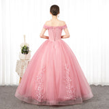 runhufu Off The Shoulder Quinceanera Dresses Robe De Bal Ball Gown Vintage Quinceanera Dresses Plus Size Vestidos De 15