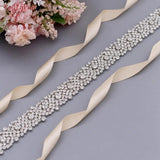 Runhufu S28B Wedding Dress Belt Rhinestones Bridal Belt Diamond Wedding Dress Belt Crystal Wedding Sash for Wedding Dress