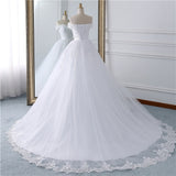 runhufu Dress 2023 The Elegant Boat Neck Ball Gown Off The Shoulder Princess Luxury Lace Embroidery Wedding Dresses