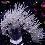 Runhufu HP399 Vintage Bridal Crown And Tiara Shining Crystal Wedding Headband Bridal Hair Accessories Luxury Wedding Jewelry