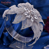 Runhufu HP455 Bridal Hair Accessories Rhinestone Wedding Head Piece Women Headband Princess Headdress Crystal Bride Headwear