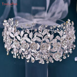 Runhufu SH349 Elegant Wedding Dresses Belt Alloy Flower Crystal Belts for Bride Women Waistband Jewel Accessories Bridal Sashes