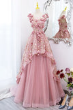 runhufu Maria Novia Primrose Grass Dark Pink Quinceanera Dresses Flower Plus Size Ball Gown Prom Dress Vestidos Princesa 15 Anos